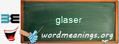 WordMeaning blackboard for glaser